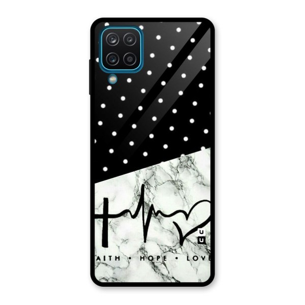 Faith Love Glass Back Case for Galaxy A12