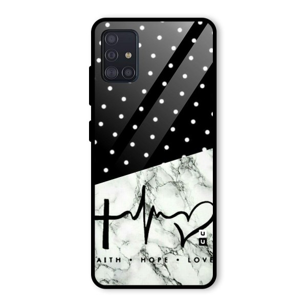 Faith Love Glass Back Case for Galaxy A51