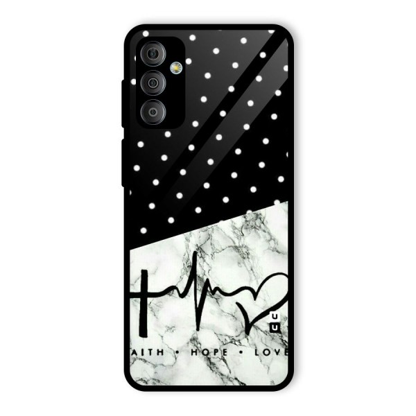 Faith Love Glass Back Case for Galaxy F23