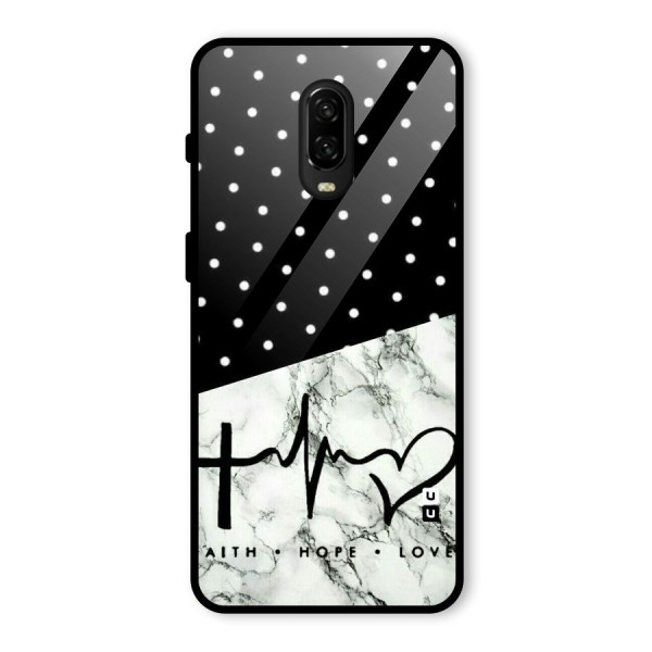 Faith Love Glass Back Case for OnePlus 6T