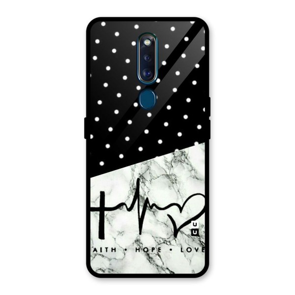 Faith Love Glass Back Case for Oppo F11 Pro