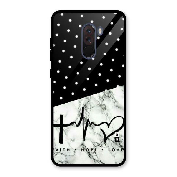 Faith Love Glass Back Case for Poco F1