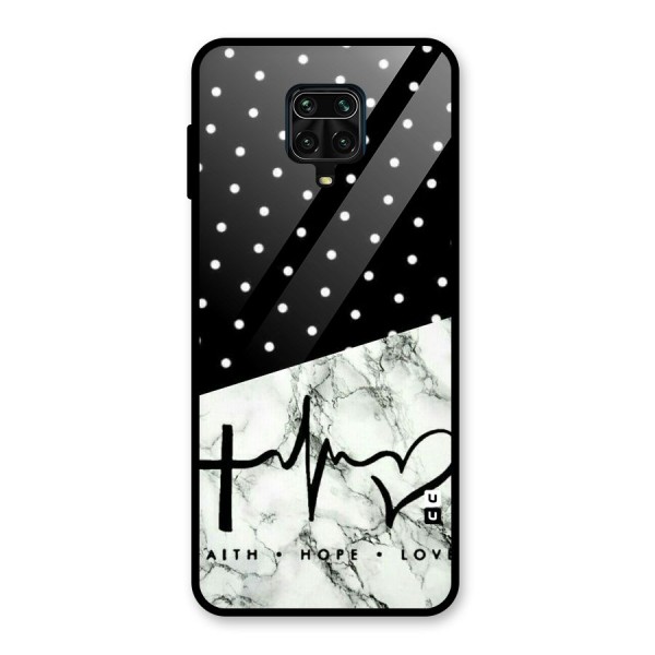 Faith Love Glass Back Case for Poco M2 Pro