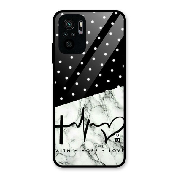 Faith Love Glass Back Case for Redmi Note 10