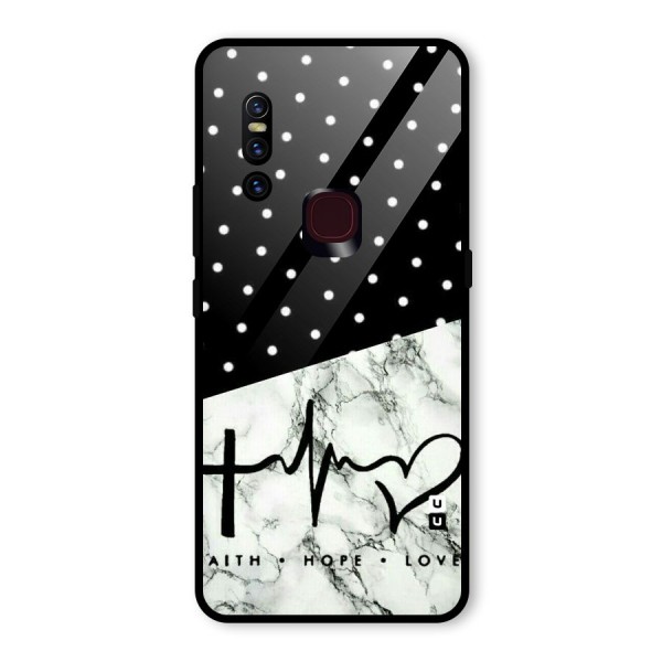 Faith Love Glass Back Case for Vivo V15