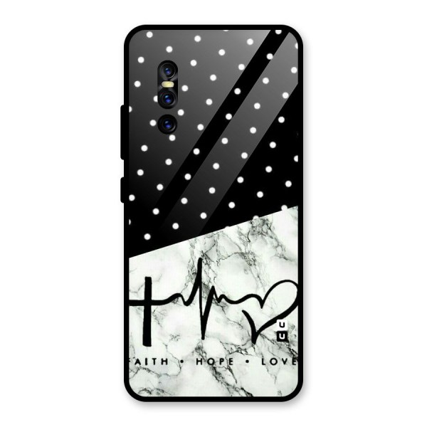 Faith Love Glass Back Case for Vivo V15 Pro