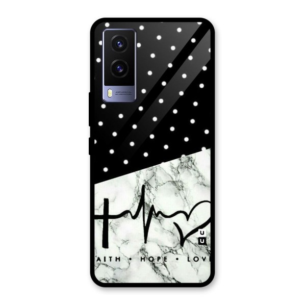 Faith Love Glass Back Case for Vivo V21e 5G