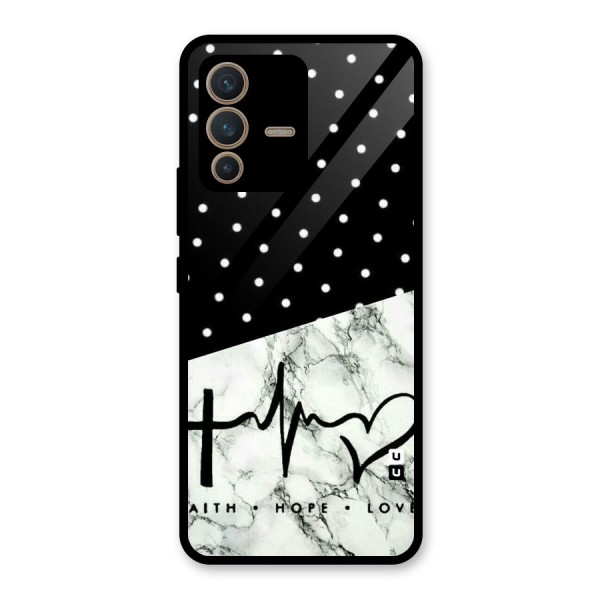 Faith Love Glass Back Case for Vivo V23 5G