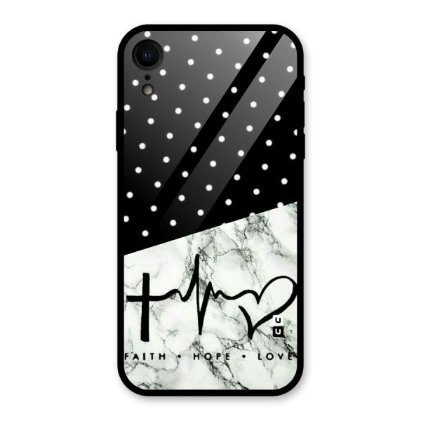 Faith Love Glass Back Case for XR