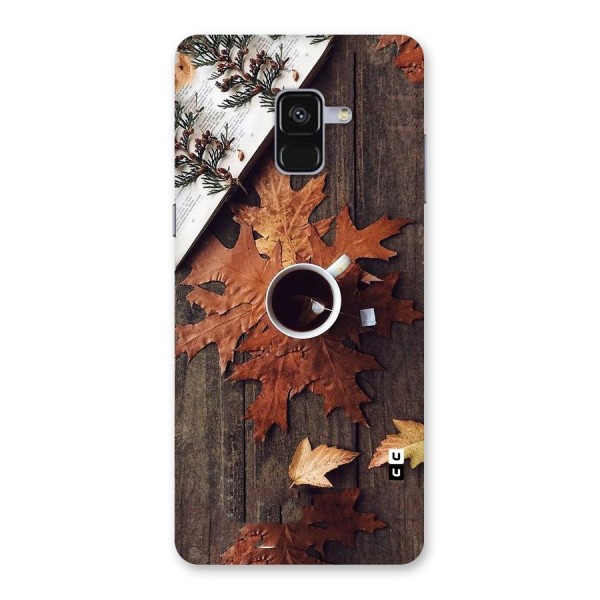 Fall Leaf Coffee Back Case for Galaxy A8 Plus