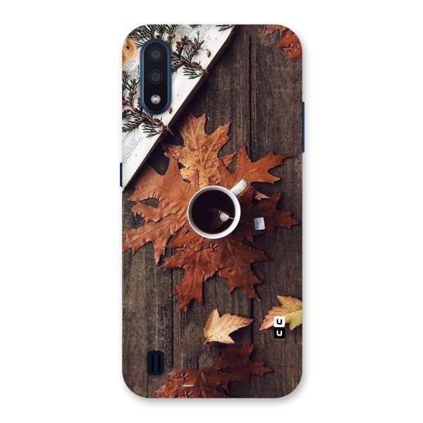 Fall Leaf Coffee Back Case for Galaxy M01