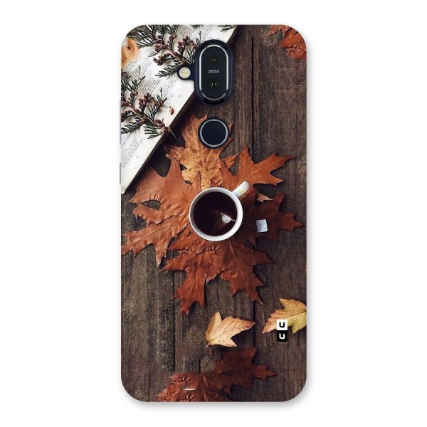 Fall Leaf Coffee Back Case for Nokia 8.1