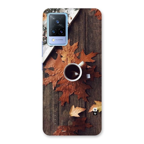 Fall Leaf Coffee Back Case for Vivo V21 5G