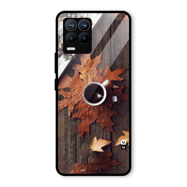 Fall Leaf Coffee Glass Back Case for Realme 8