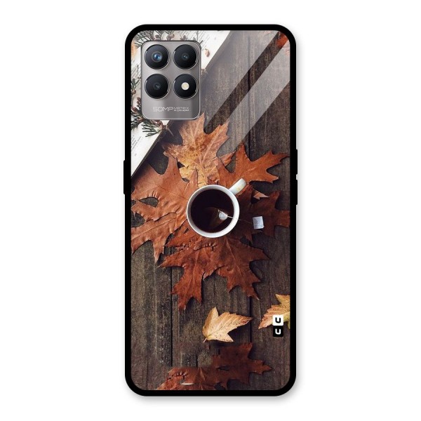 Fall Leaf Coffee Glass Back Case for Realme 8i