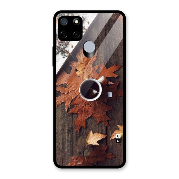 Fall Leaf Coffee Glass Back Case for Realme C15