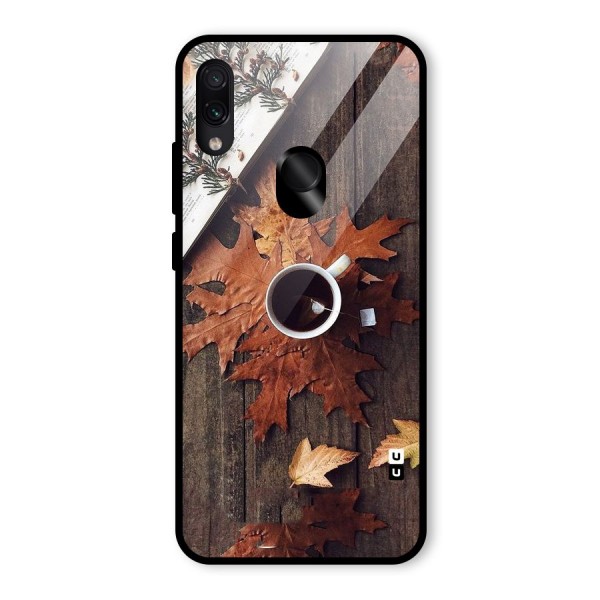 Fall Leaf Coffee Glass Back Case for Redmi Note 7S