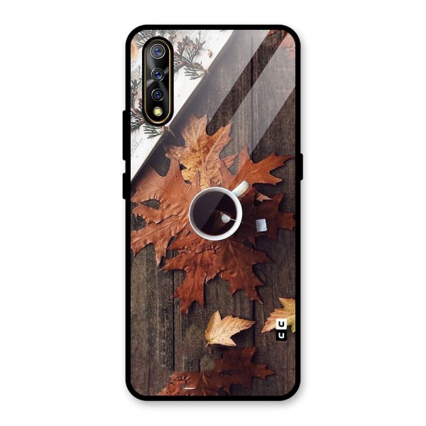 Fall Leaf Coffee Glass Back Case for Vivo Z1x