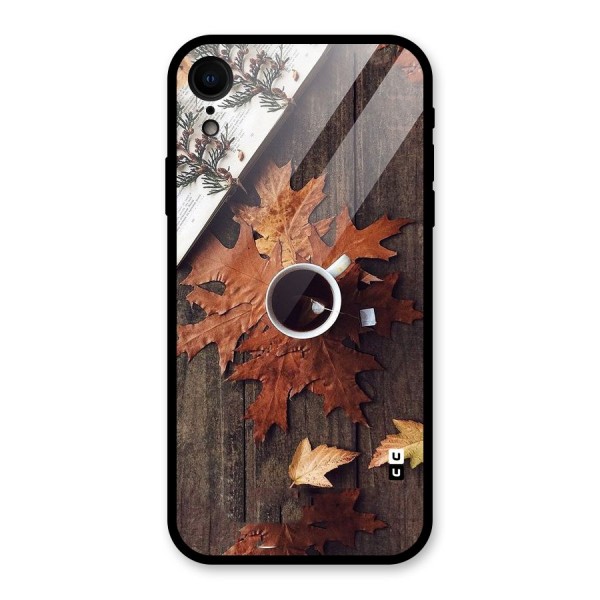 Fall Leaf Coffee Glass Back Case for XR