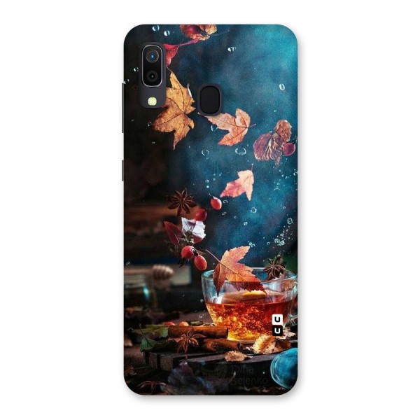 Falling Leaves Tea Back Case for Galaxy A20