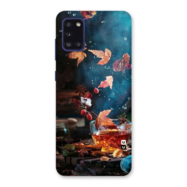 Falling Leaves Tea Back Case for Galaxy A31