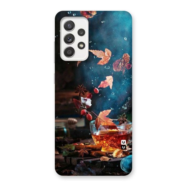 Falling Leaves Tea Back Case for Galaxy A52