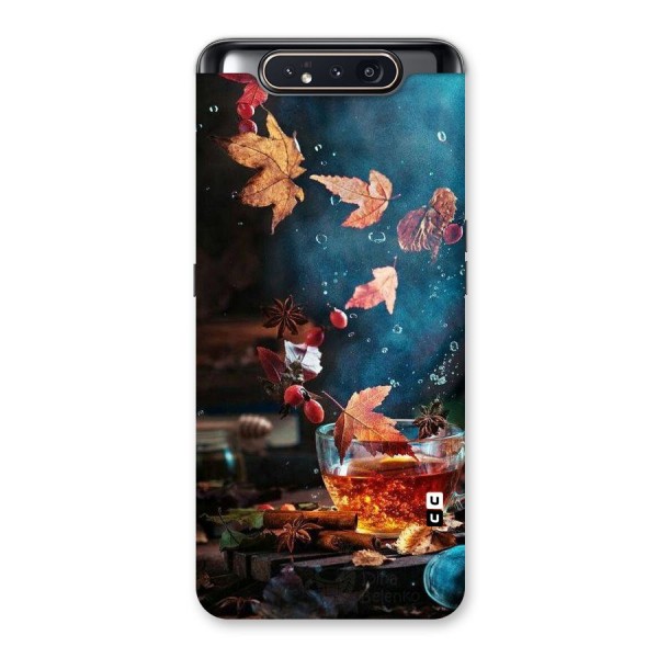 Falling Leaves Tea Back Case for Galaxy A80