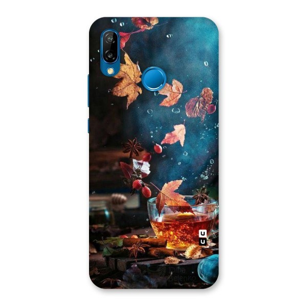 Falling Leaves Tea Back Case for Huawei P20 Lite