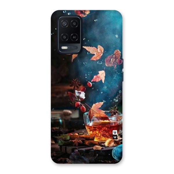 Falling Leaves Tea Back Case for Oppo A54