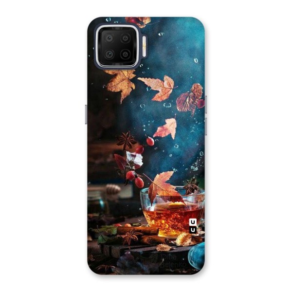 Falling Leaves Tea Back Case for Oppo F17