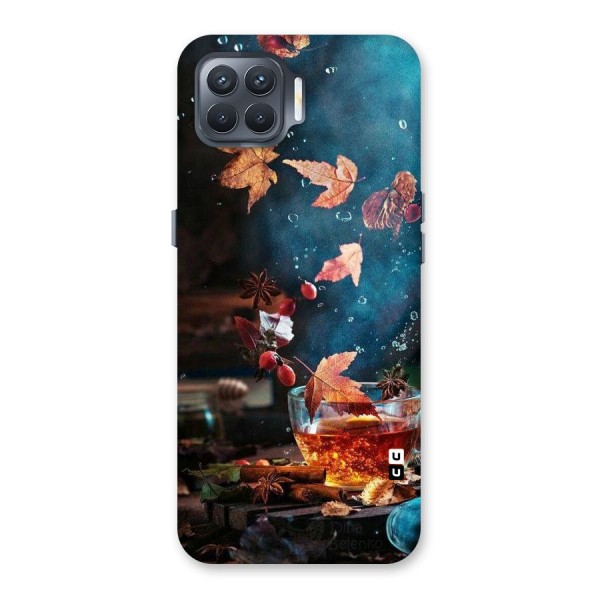 Falling Leaves Tea Back Case for Oppo F17 Pro