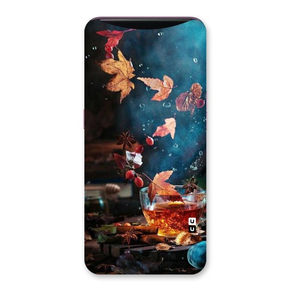 Falling Leaves Tea Back Case for Oppo Find X