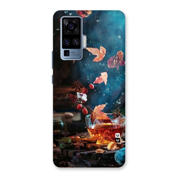 Falling Leaves Tea Back Case for Vivo X50 Pro