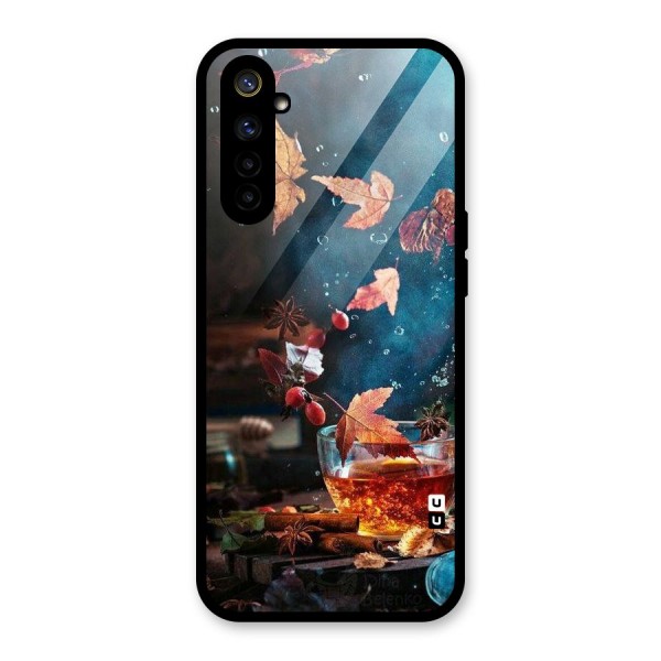 Falling Leaves Tea Glass Back Case for Realme 6