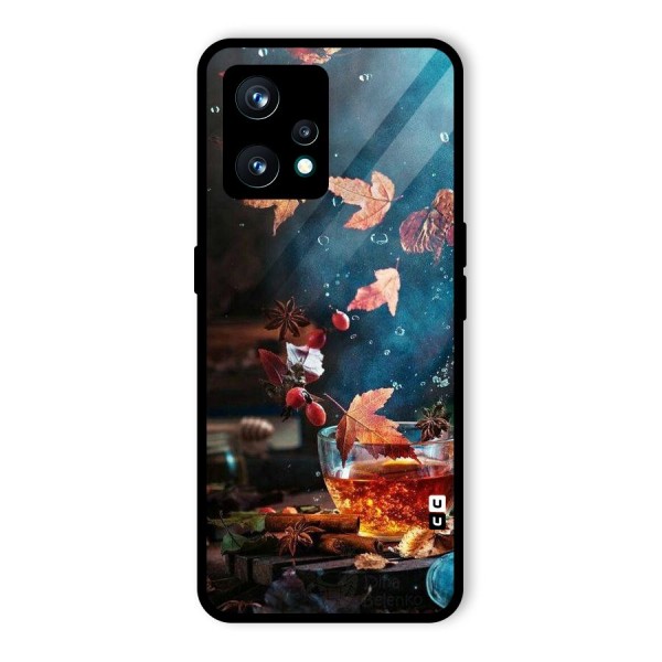 Falling Leaves Tea Glass Back Case for Realme 9