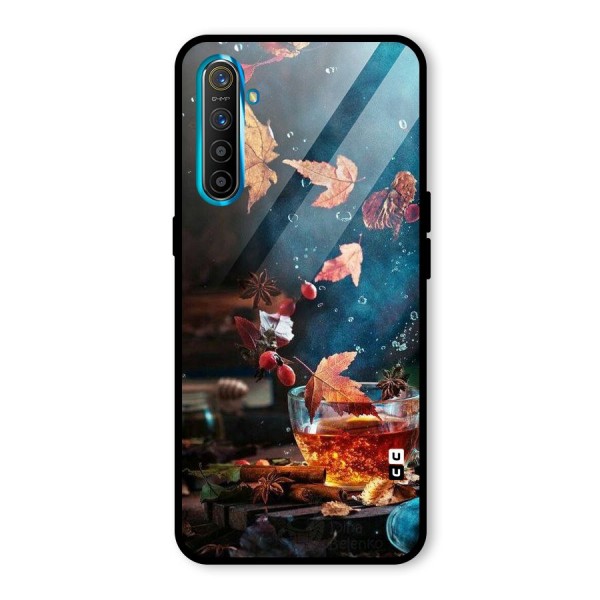 Falling Leaves Tea Glass Back Case for Realme XT