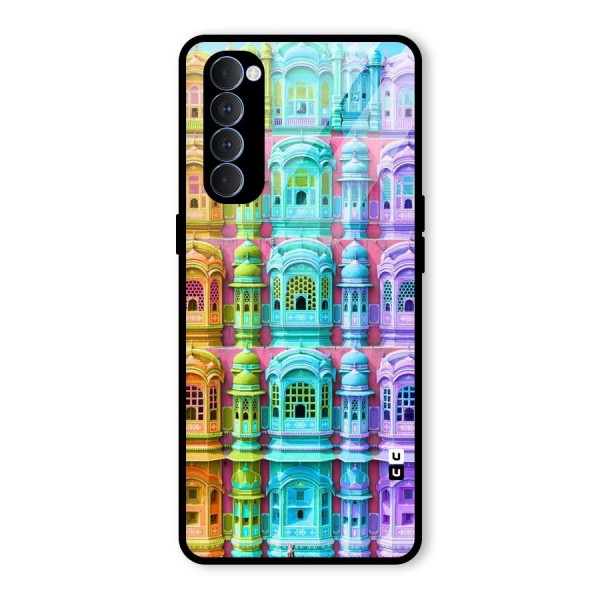 Fancy Architecture Glass Back Case for Oppo Reno4 Pro