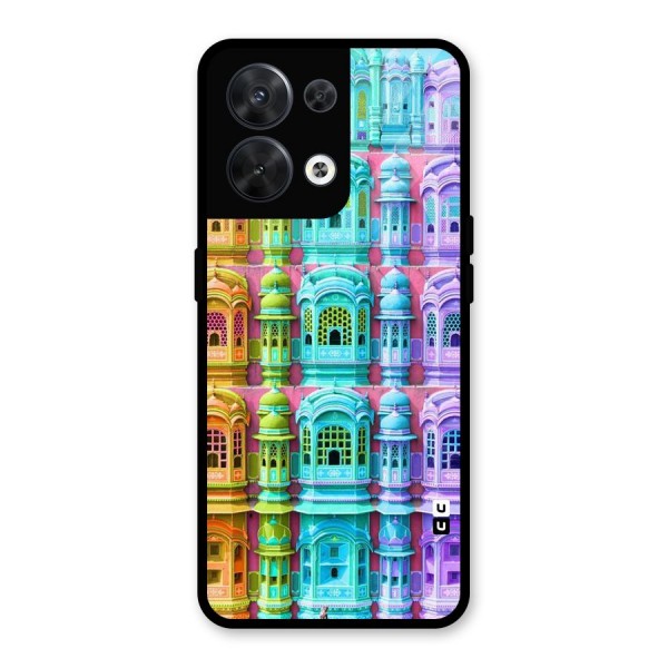 Fancy Architecture Glass Back Case for Oppo Reno8 5G