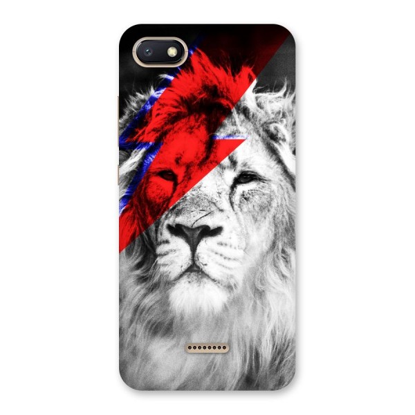 Fearless Lion Back Case for Redmi 6A