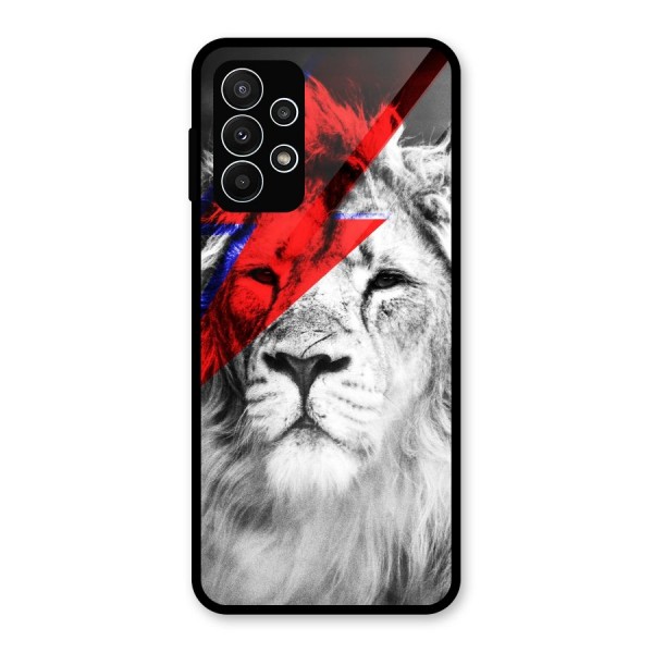 Fearless Lion Glass Back Case for Galaxy A23