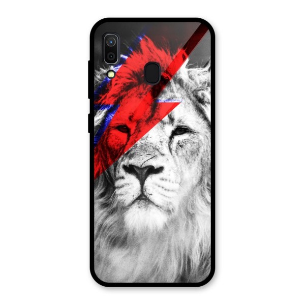 Fearless Lion Glass Back Case for Galaxy A30