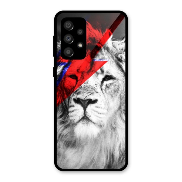 Fearless Lion Glass Back Case for Galaxy A32