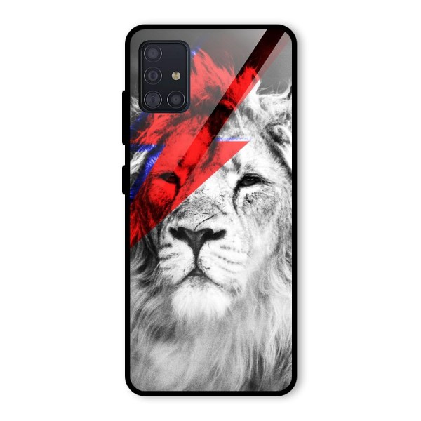 Fearless Lion Glass Back Case for Galaxy A51