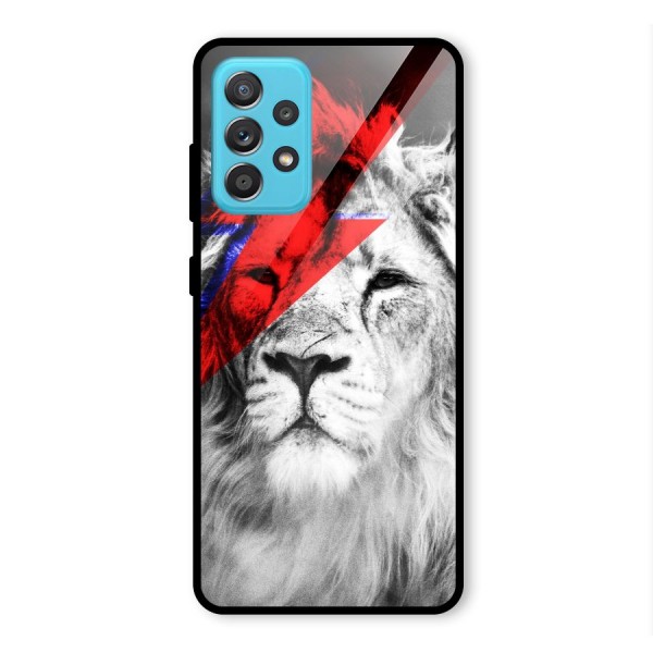 Fearless Lion Glass Back Case for Galaxy A52s 5G