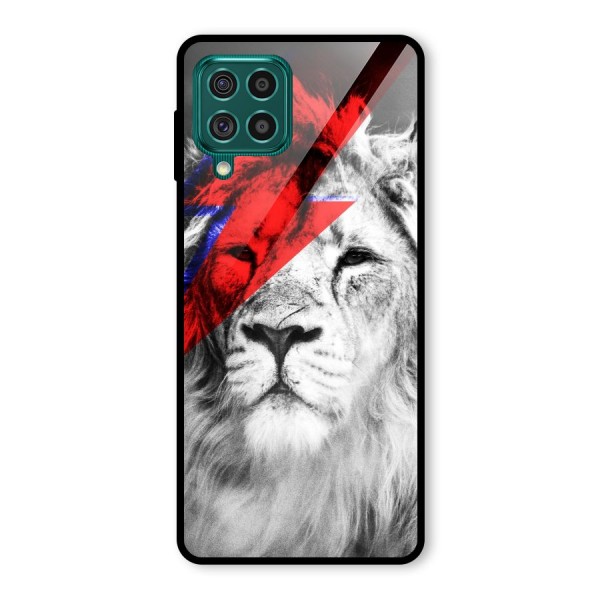 Fearless Lion Glass Back Case for Galaxy F62