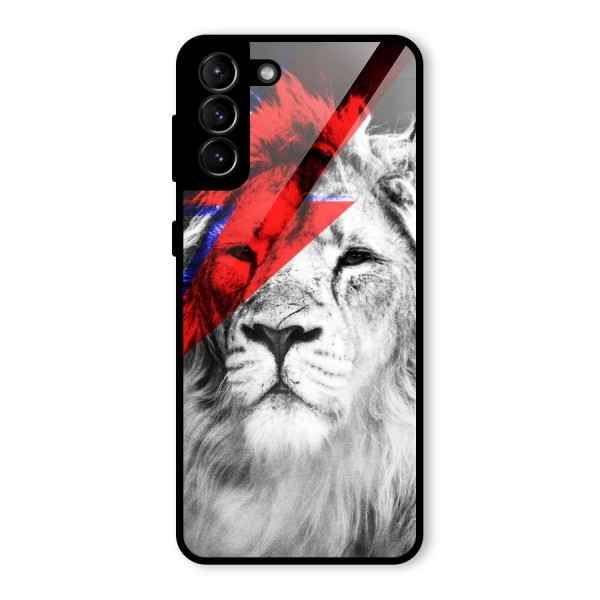 Fearless Lion Glass Back Case for Galaxy S21 Plus