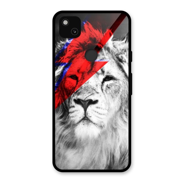 Fearless Lion Glass Back Case for Google Pixel 4a