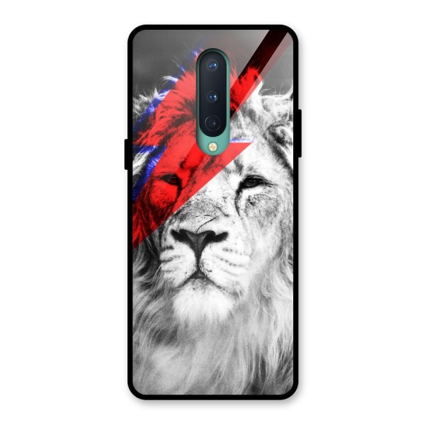 Fearless Lion Glass Back Case for OnePlus 8