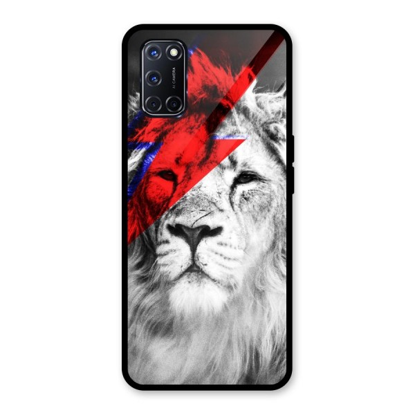 Fearless Lion Glass Back Case for Oppo A52