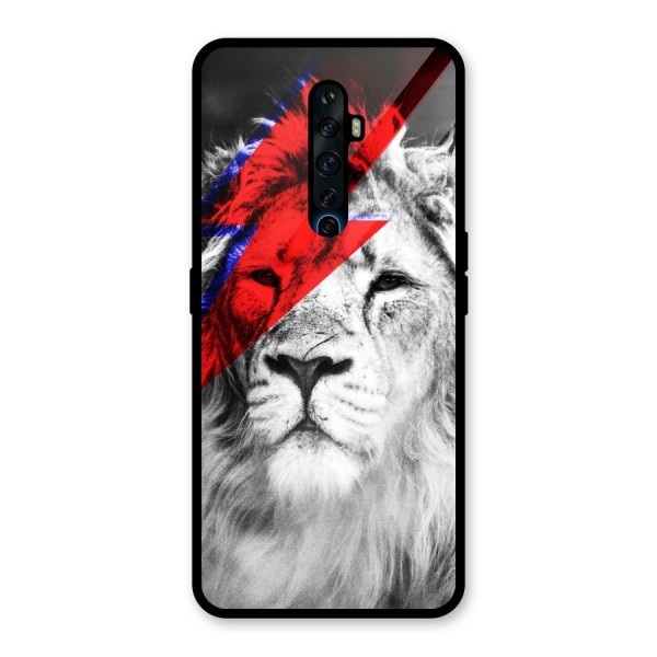 Fearless Lion Glass Back Case for Oppo Reno2 Z